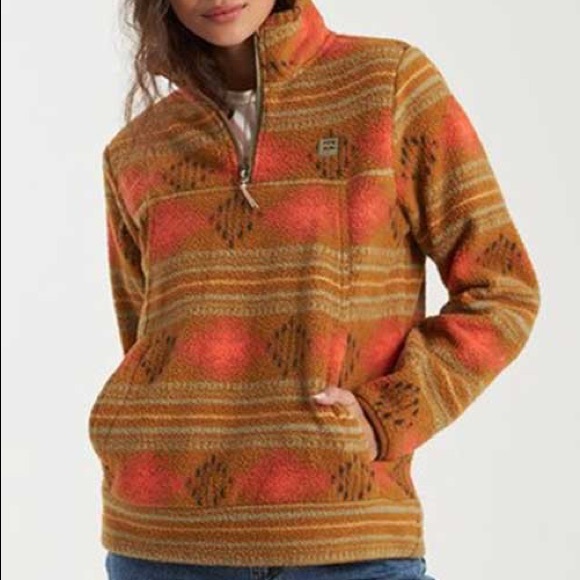 🌴🔆BILLABONG- BOUNDARY MOCK HALF ZIP JACKET - Picture 10 of 16